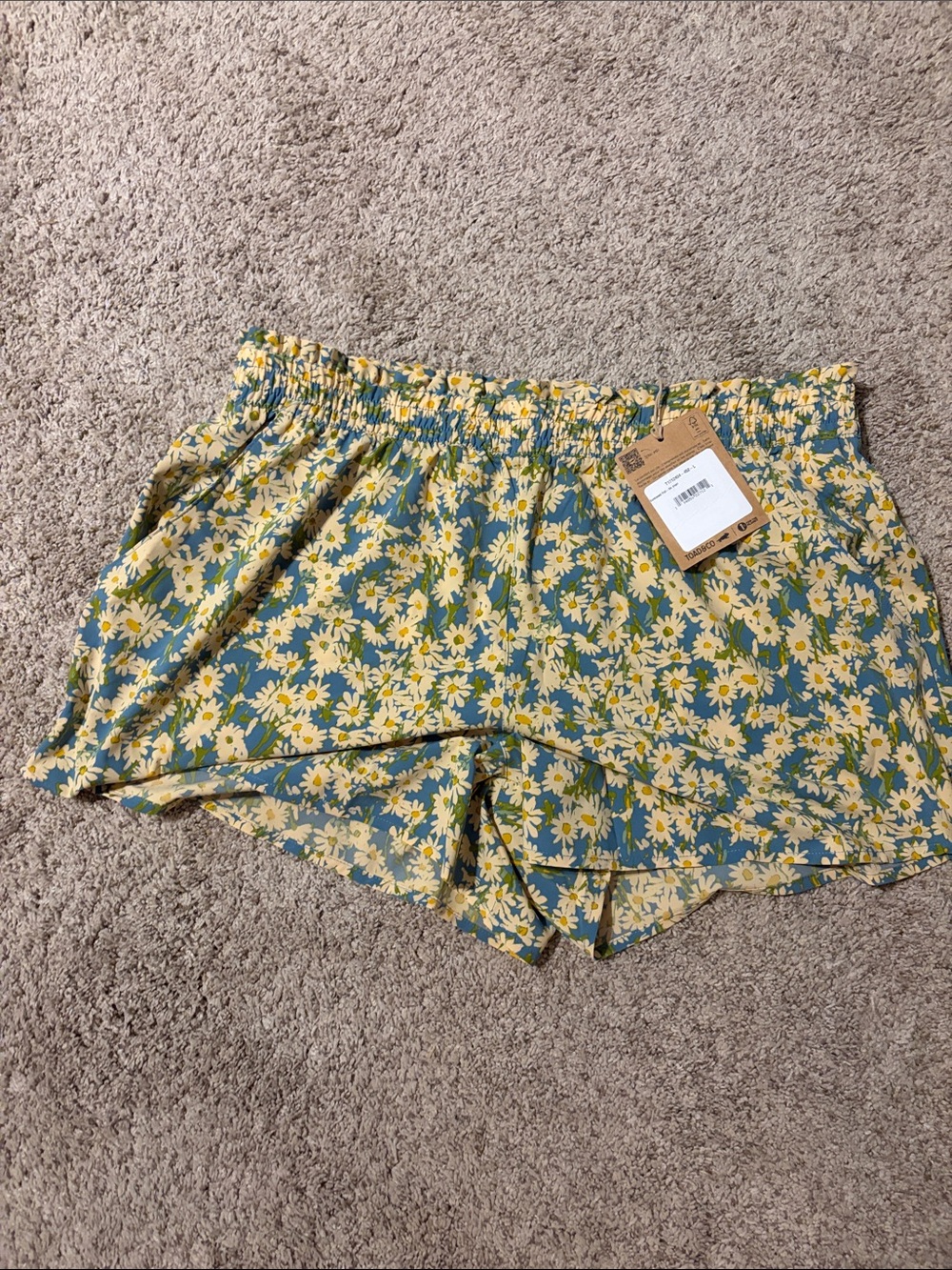 Toad&Co Yellow Daisy Print Women's Shorts